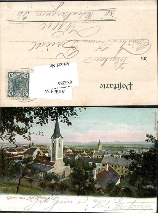 683286 Gruss aus Amstetten pub Louis Glaser 2993