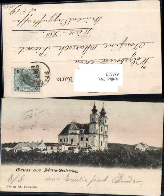 683313 Gruss aus Maria Dreieichen 1905 Mold