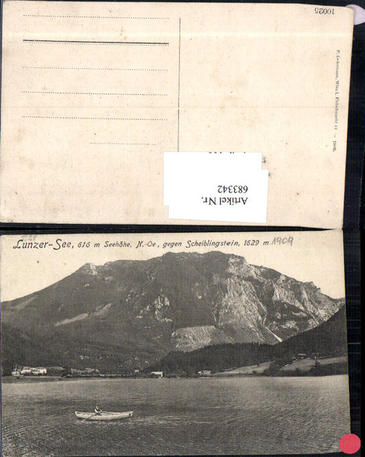 683342 Lunzer-See Lunzersee bei Lunz am See Scheiblingstein Boot pub Ledermann 10025