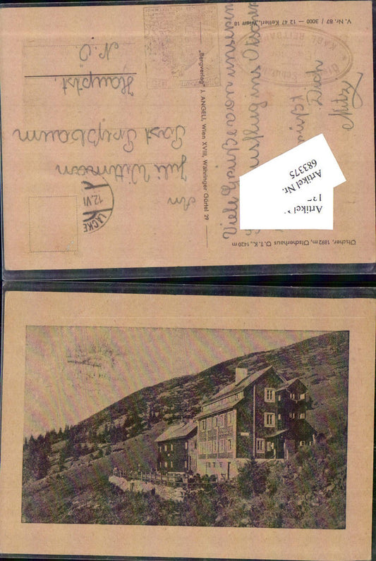 683375 Ötscherschutzhaus am Ötscher b. Lackenhof Schutzhaus