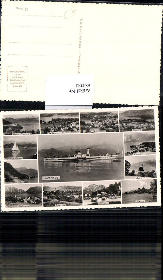 683383 Attersee Dampfer Steinbach Nussdorf Seewalchen Weissenbach Weyregg Unterach