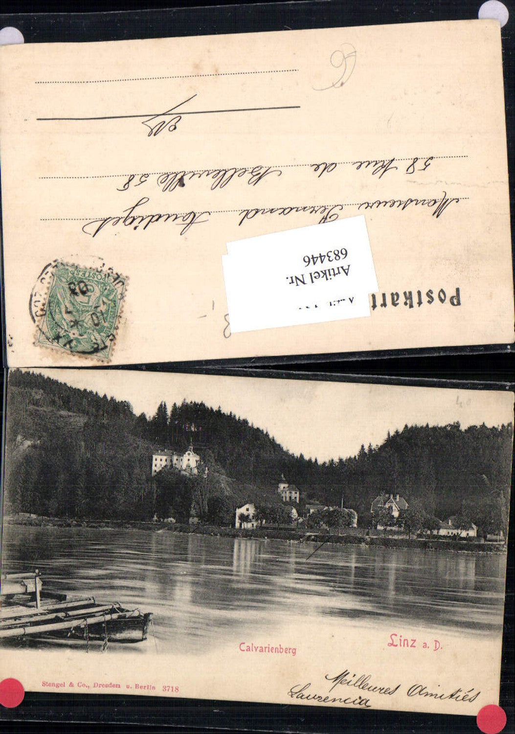 683446 Linz an der Donau Calvarienberg 1900 pub Stengel & Co. 3718