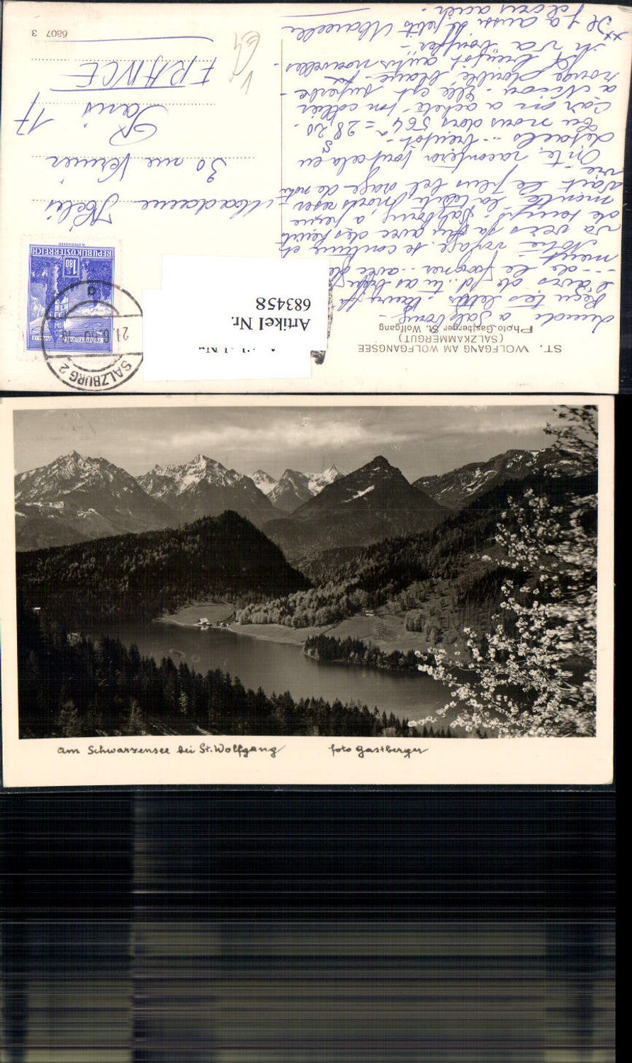683458 St. Wolfgang am Wolfgangsee Schwarzsee pub Gastberger