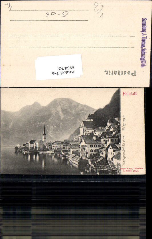 683470 Hallstatt am Hallstättersee pub Stengel & Co. 2601 Sammlerstempel J. Thomas Sachrang
