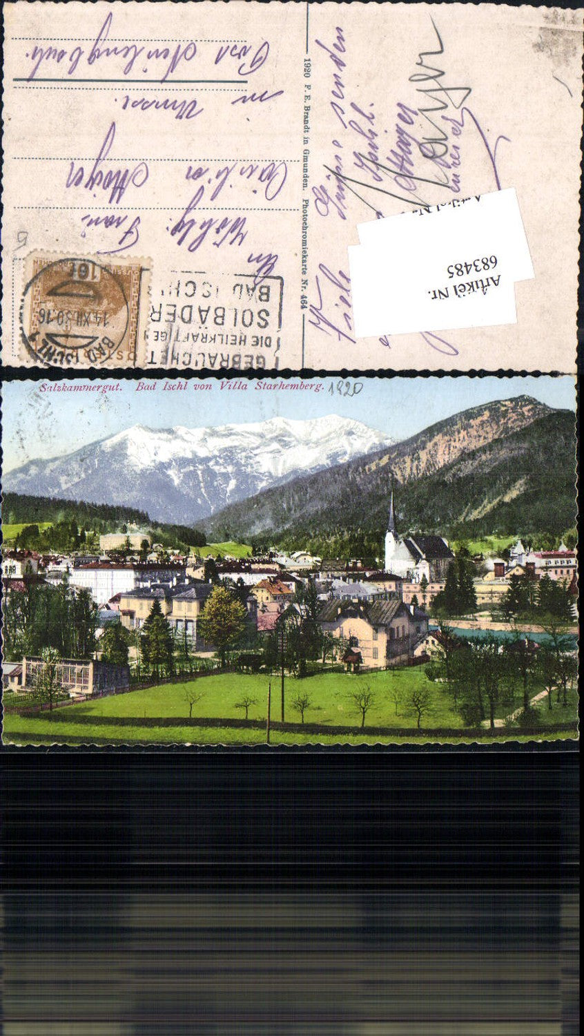683485 Salzkammergut Bad Ischl Villa Starhemberg pub Brandt 464