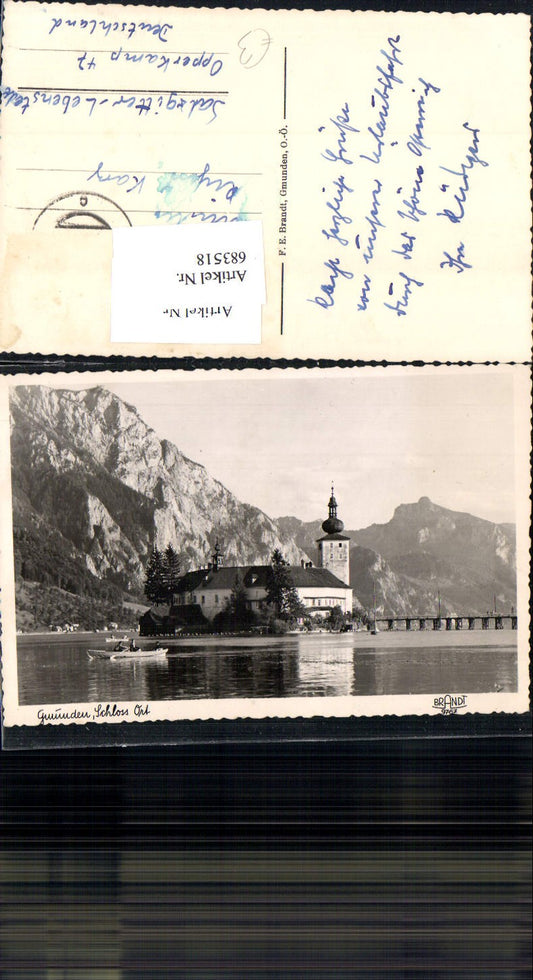 683518 Gmunden am Traunsee Schloss Ort m. Boot