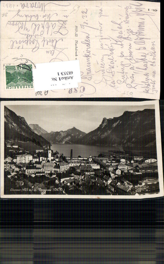 683531 Ebensee am Traunsee 1931