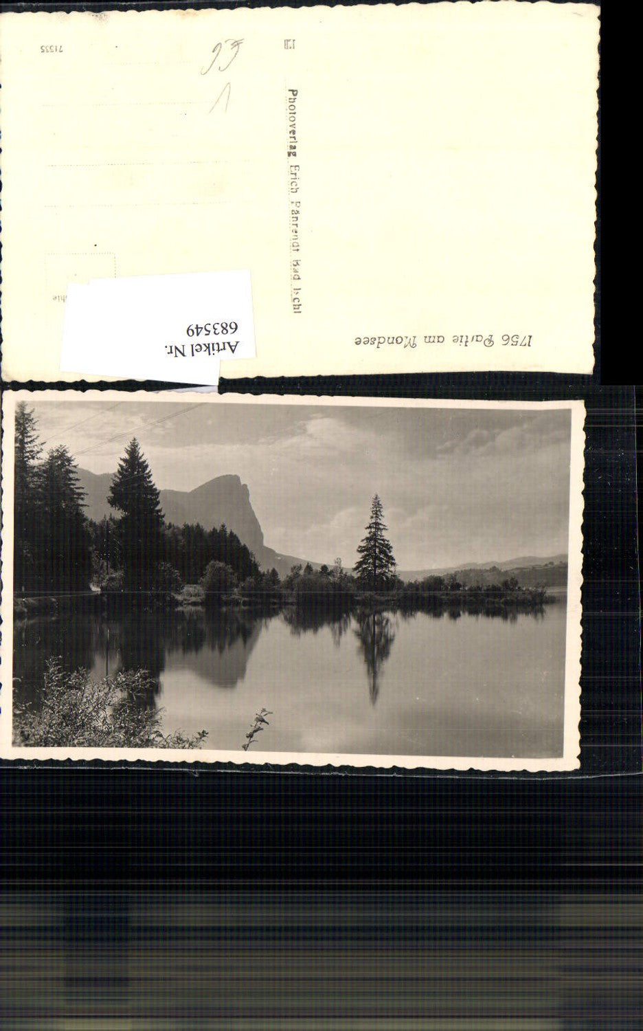 683549 Foto-AK Partie am Mondsee pub Erich Bährendt 1756