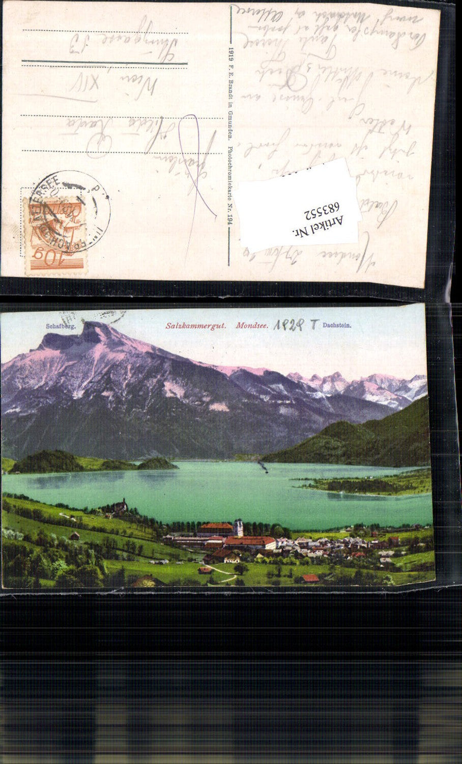 683552 Mondsee m. Dachstein Schafberg Salzkammergut pub Brandt 194