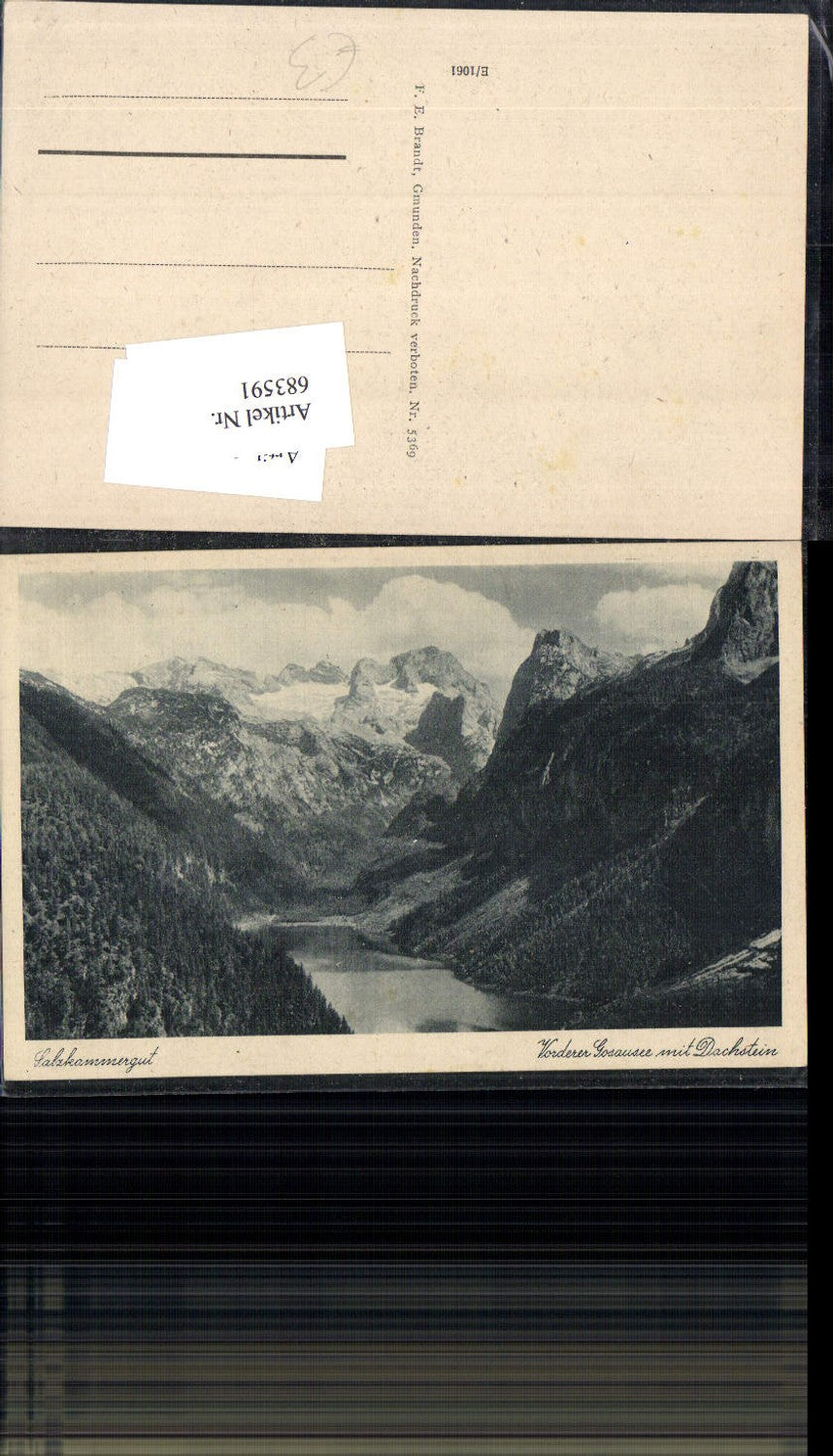 683591 Salzkammergut Vorderer Gosausee Gosau Dachstein pub Brandt 5369