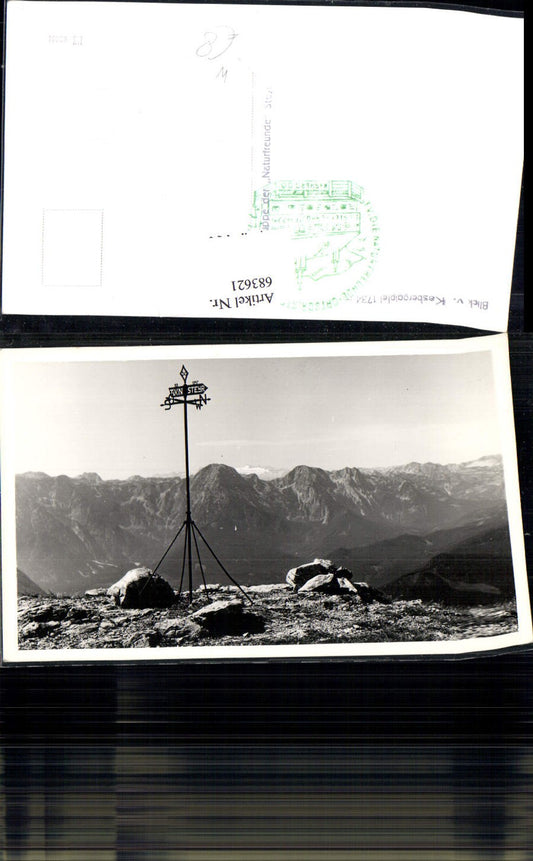 683621 Kasberg Kasberggipfel b. Grünau im Almtal Gipfelkreuz