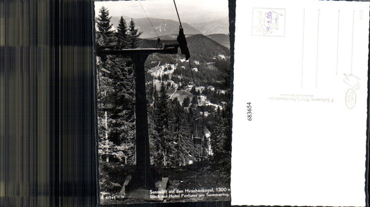 683654 Hirschenkogel Semmering Chairlift Panhans Hotel