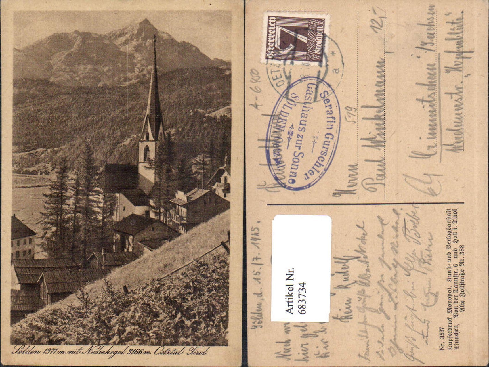 Alte Ansichtskarte – Old Postcard