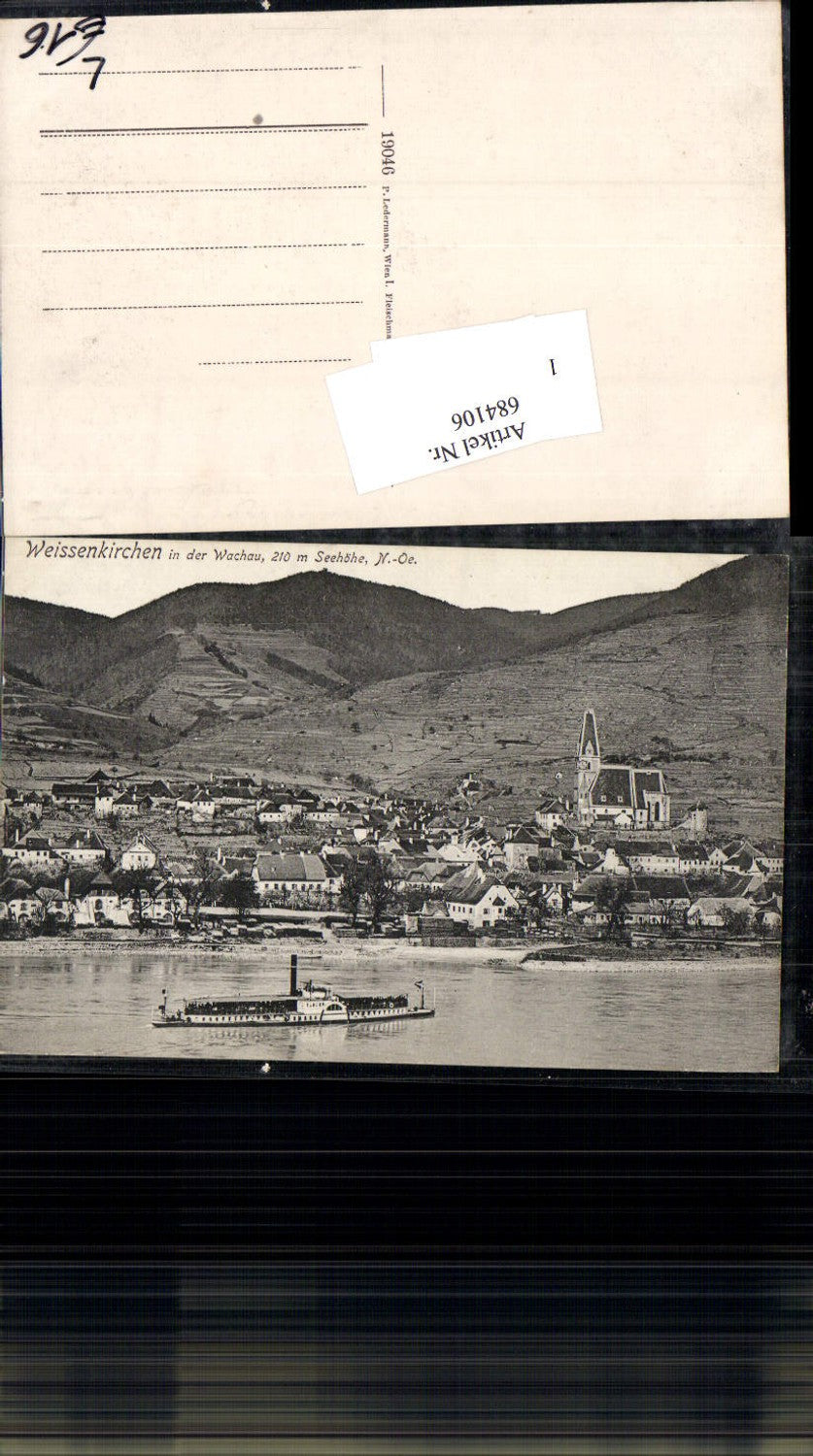 684106 Weissenkirchen an der Donau Wachau Dampfer pub Ledermann 19046