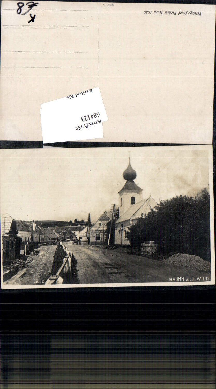 684123 seltene Foto-AK Brunn an der Wild