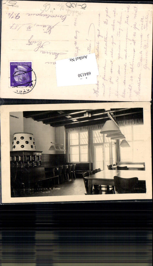 684130 Kasten tagraum m. Ofen Kachelofen