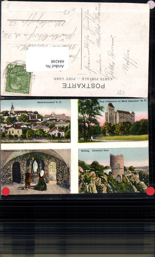 684248 Maria Enzersdorf Mödling Schwarzer Turm Burg Liechtenstein Lichtenstein