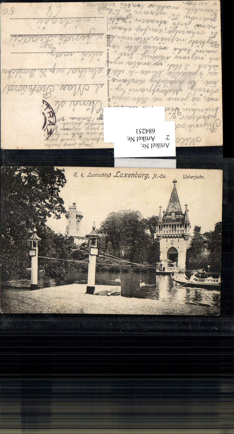 684251 K. K. Lustschloss Laxenburg Franzensburg Überfuhr pub Ledermann 16262