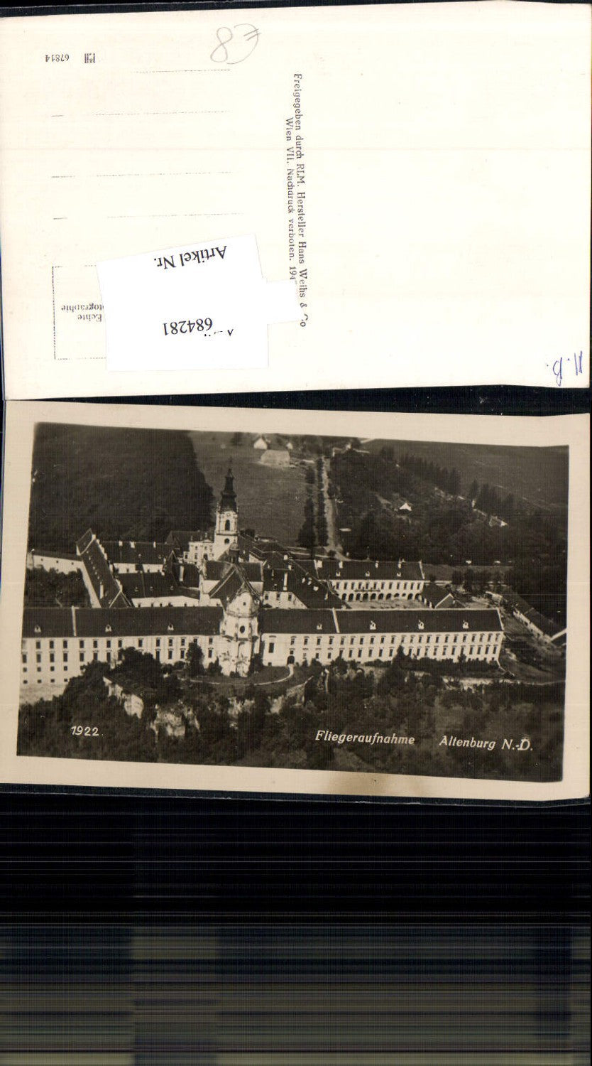 684281 Fliegeraufnahme Altenburg bei Horn Luftbild