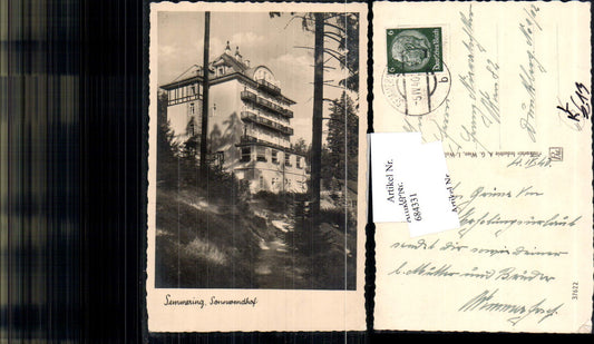 684331 Photo postcard Semmering Sonnwendhof