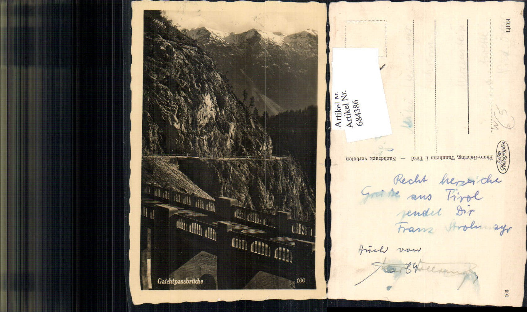 Alte Ansichtskarte – Old Postcard
