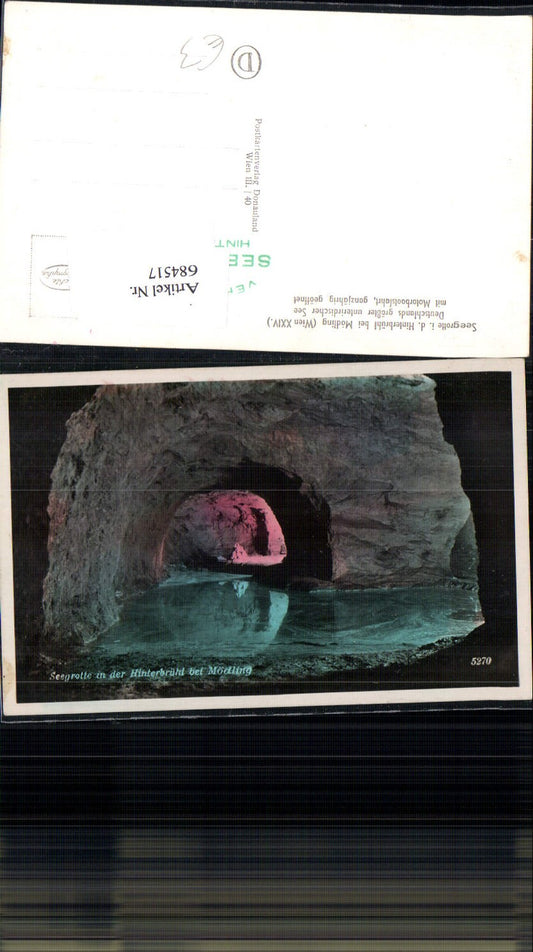 684517 Seegrotte Grotte Höhle Hinterbrühl Mödling