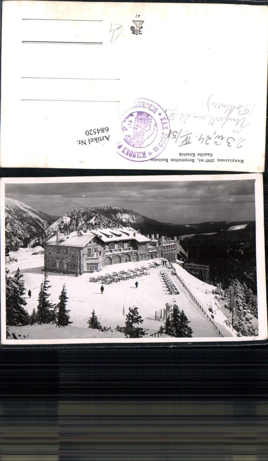 684520 Rax Raxplateau mountain station Reichenau ad rax