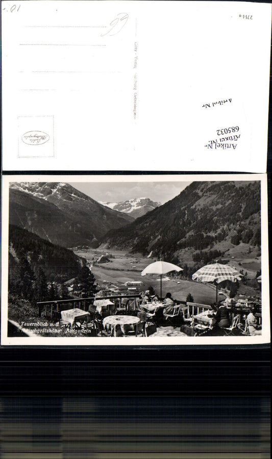 685032 Bad Gastein Badgastein Windischgrätzhöhe Cafe Tauernblick Sonnenschirm