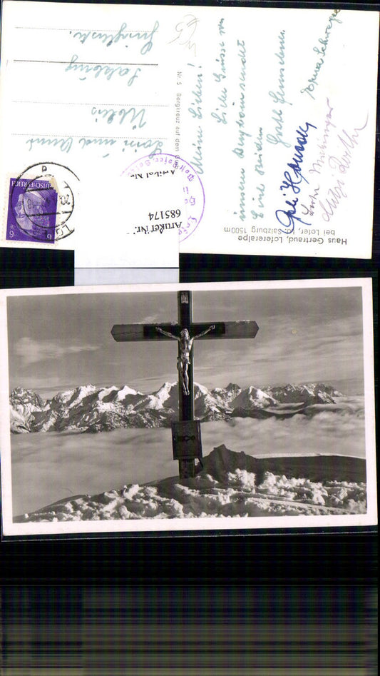685174 Lofer Haus Gertraud Lofereralpe Kreuz Gipfelkreuz