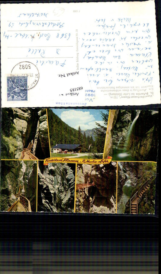 685185 Lofer St. Martin Vorderkaser Klamm