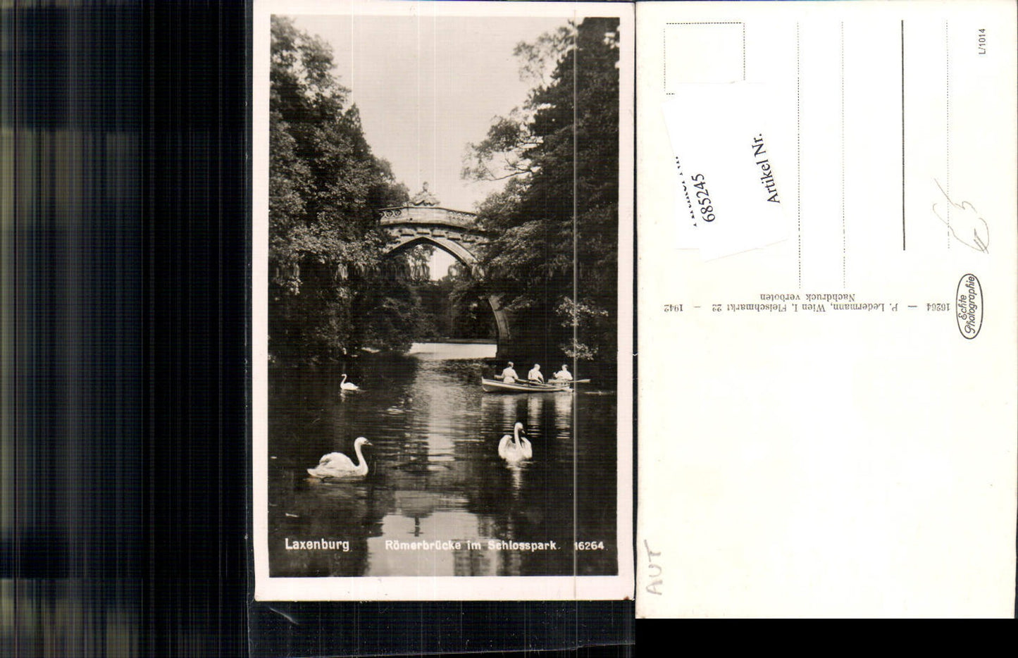 685245 Laxenburg Franzensburg Römerbrücke Brücke Schwäne Schwan