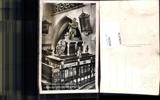 685254 Maria Laach am Jauerling bei Spitz Grabmal Sarg Tod Kuefsteiner