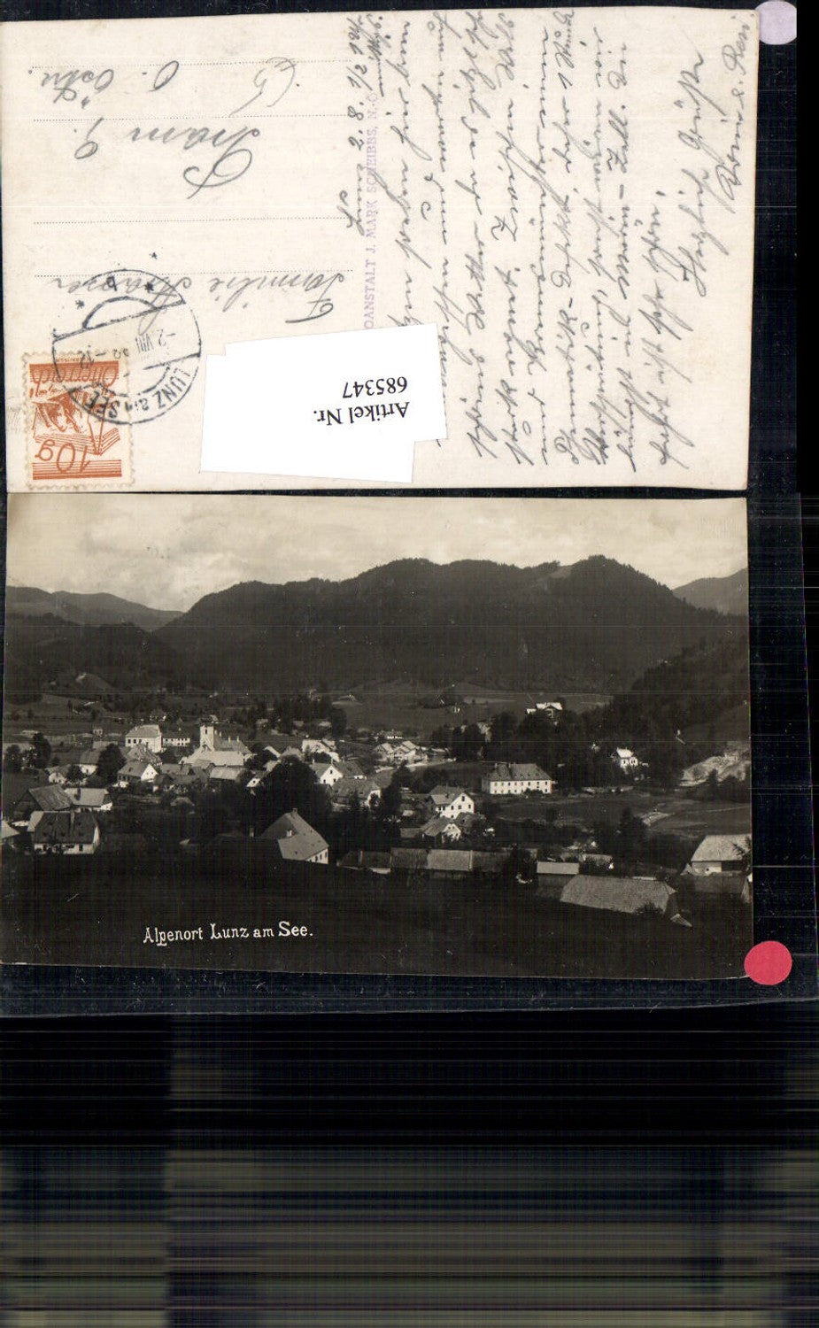 685347 Foto-AK Lunz am See gel.n. Pram Ried im Innkreis