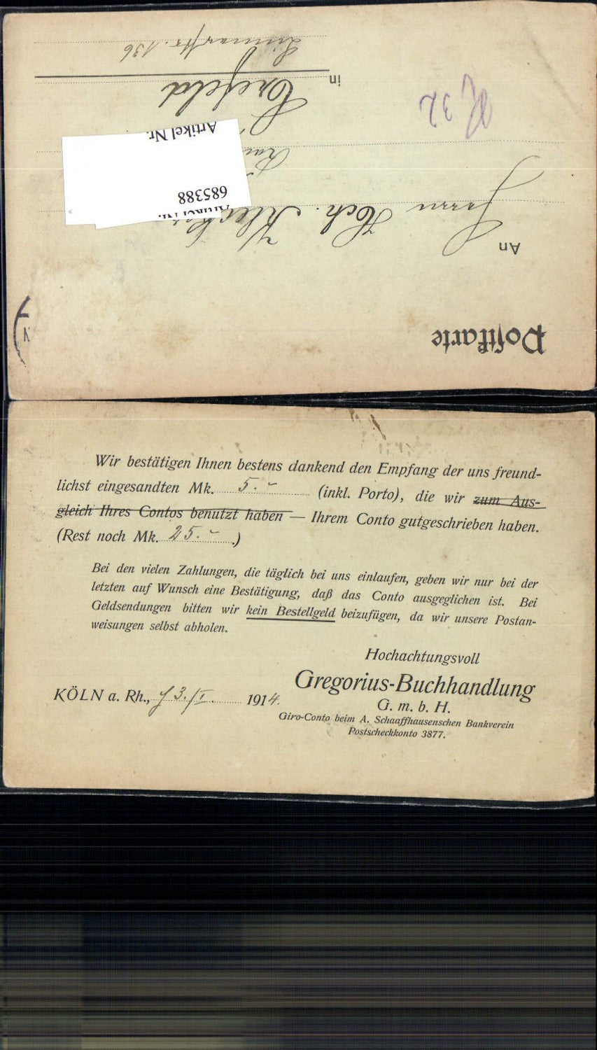 Alte Ansichtskarte – Old Postcard