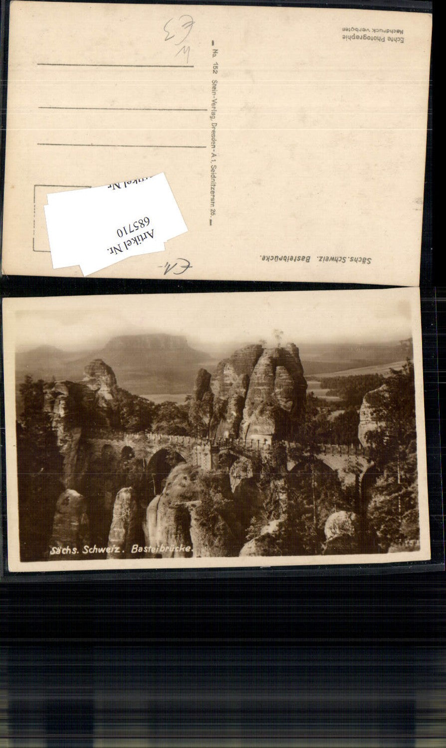 685710 Sächsische Schweiz Rathen Lohmen Wehlen Bastei Brücke