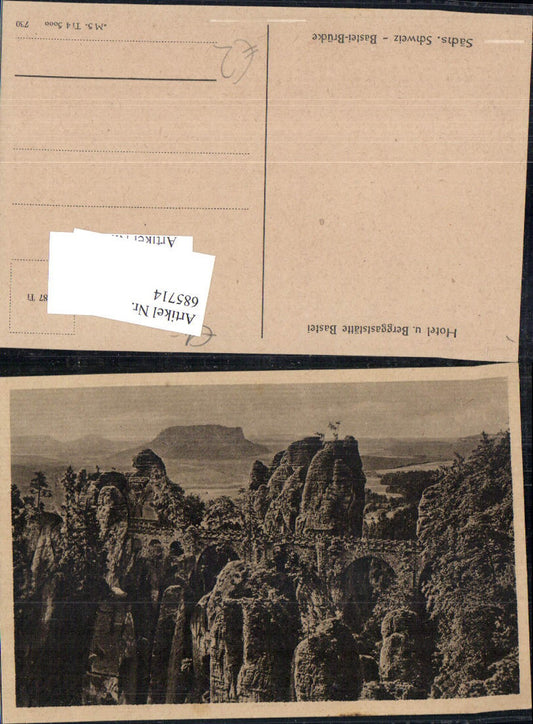 685714 Sächsische Schweiz Rathen Lohmen Wehlen Bastei Brücke