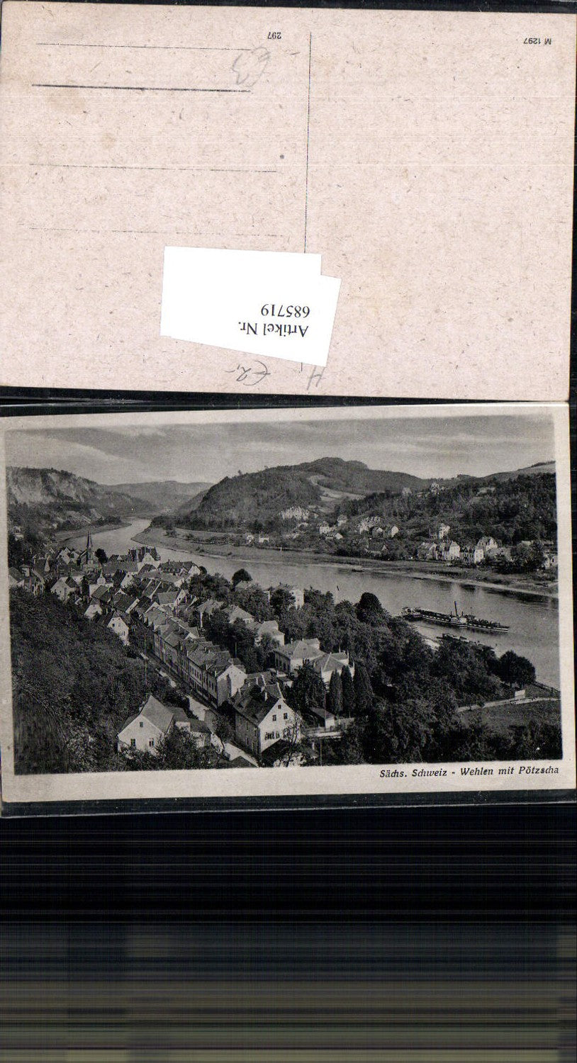 685719 Sächsische Schweiz Rathen Lohmen Wehlen Pötzscha Dampfer