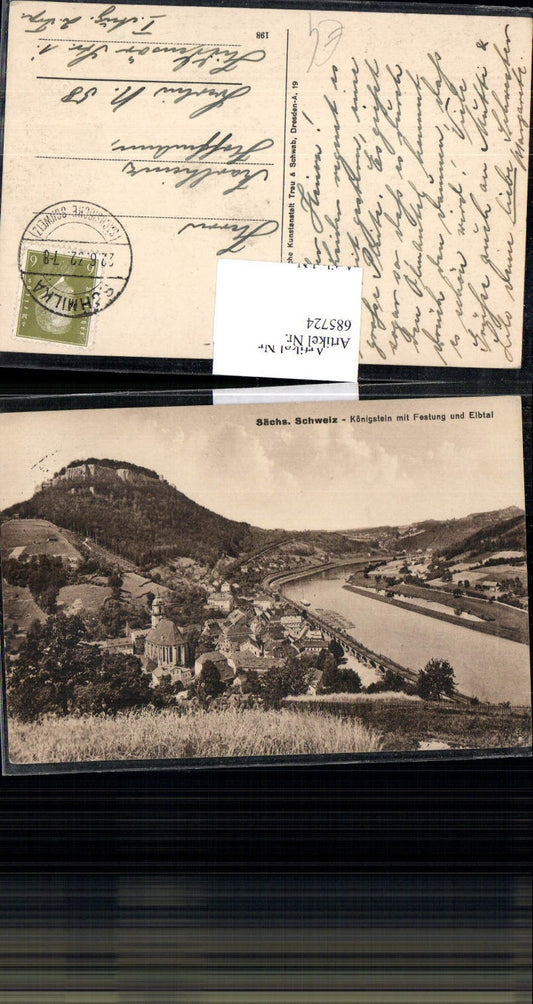 685724 Sächsische Schweiz Königstein a.d. Elbe Elbtal