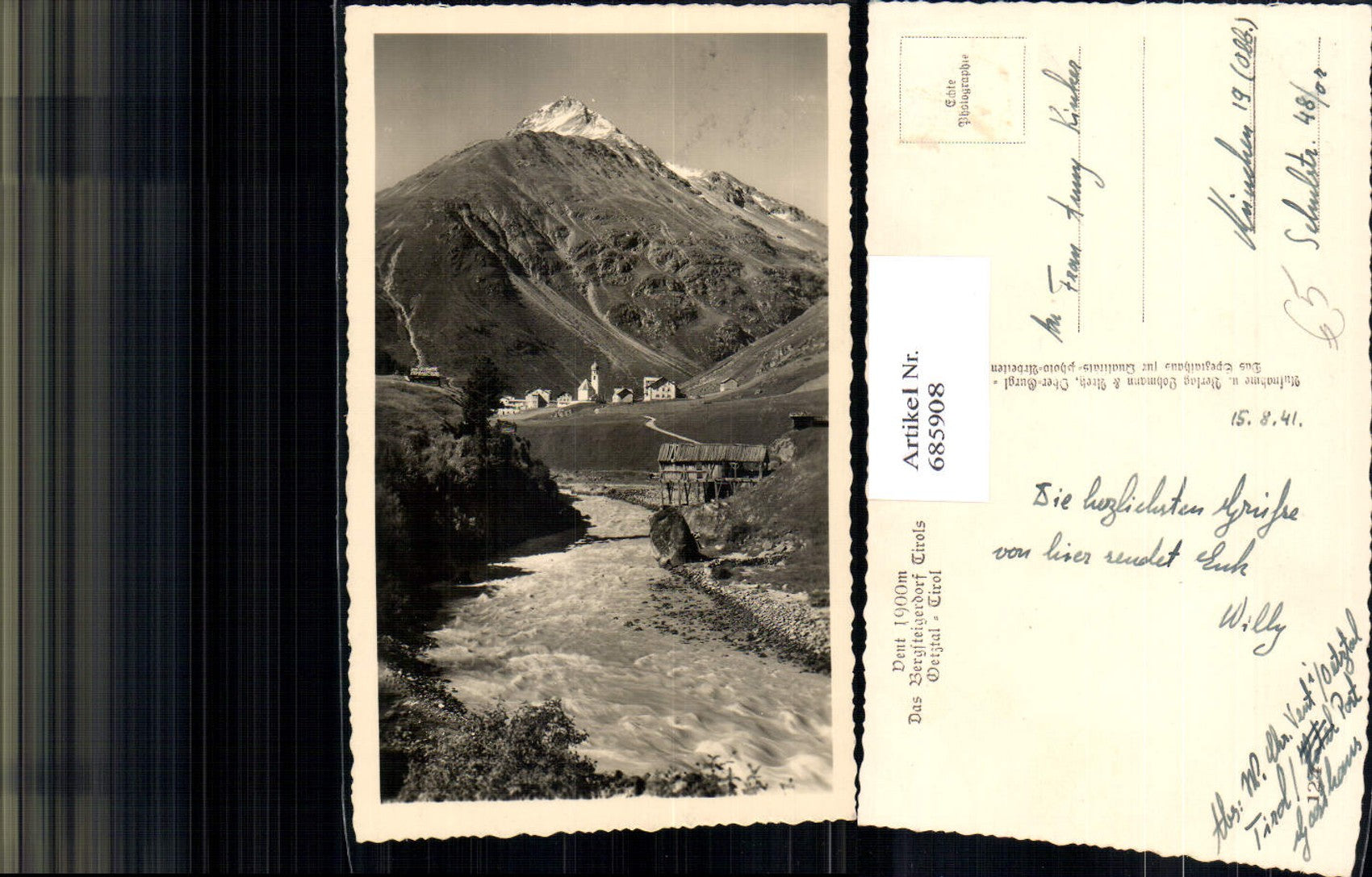 Alte Ansichtskarte – Old Postcard