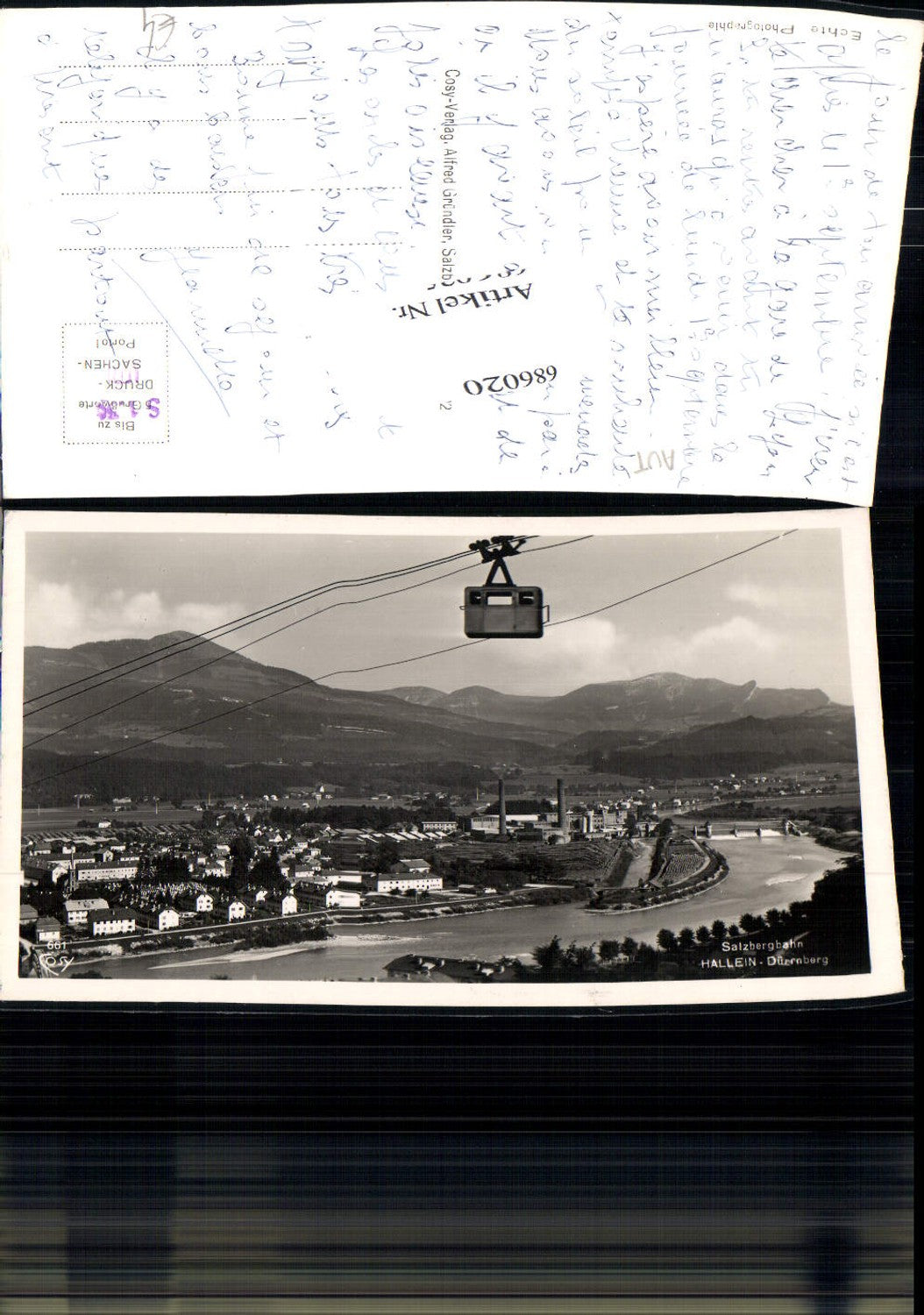 686020 Hallein Salzbergbahn Bergbahn Seilbahn Dürrnberg Dürnberg