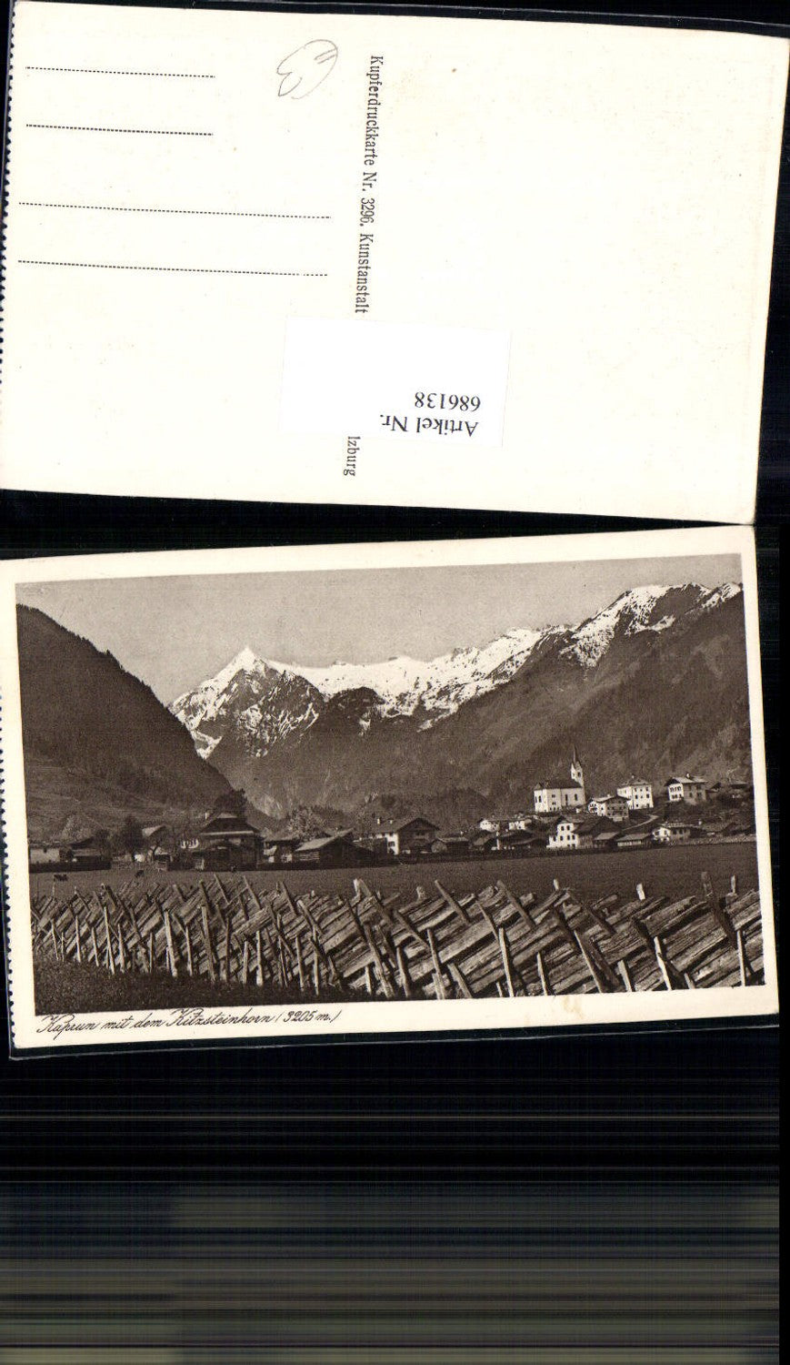 686138 Kaprun Schloss und Dorf 1900 Kaprunerthal