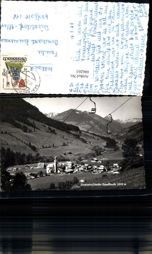 686263 Saalbach Hinterglemm Lift Seilbahn
