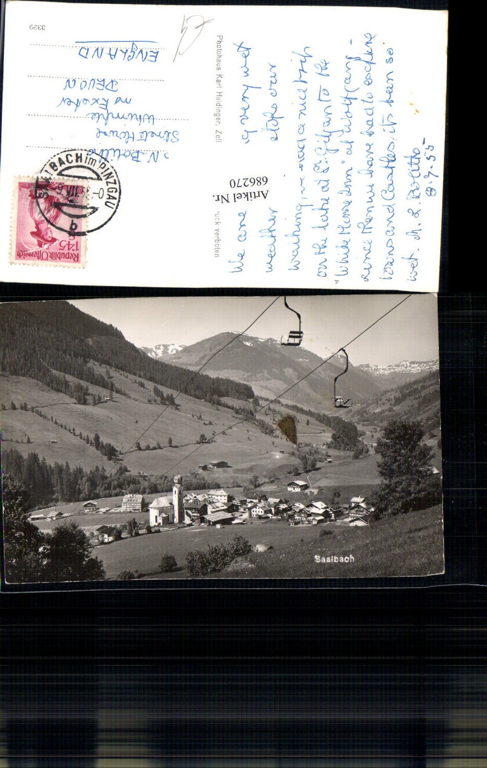 686270 Saalbach Hinterglemm Lift Skilift