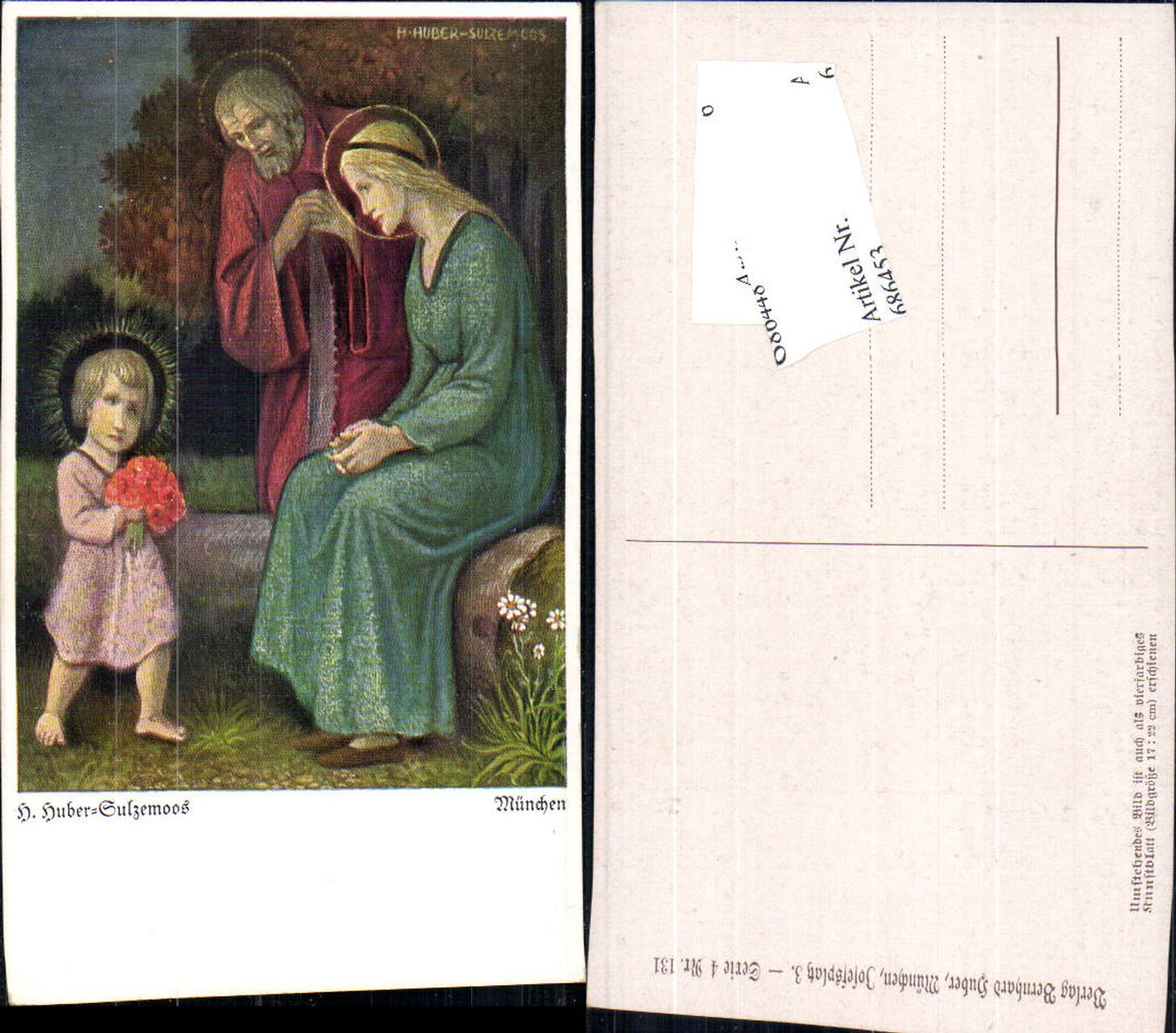 686453 Künstler AK Hans Huber-Sulzemoos Josepf Jesus Maria