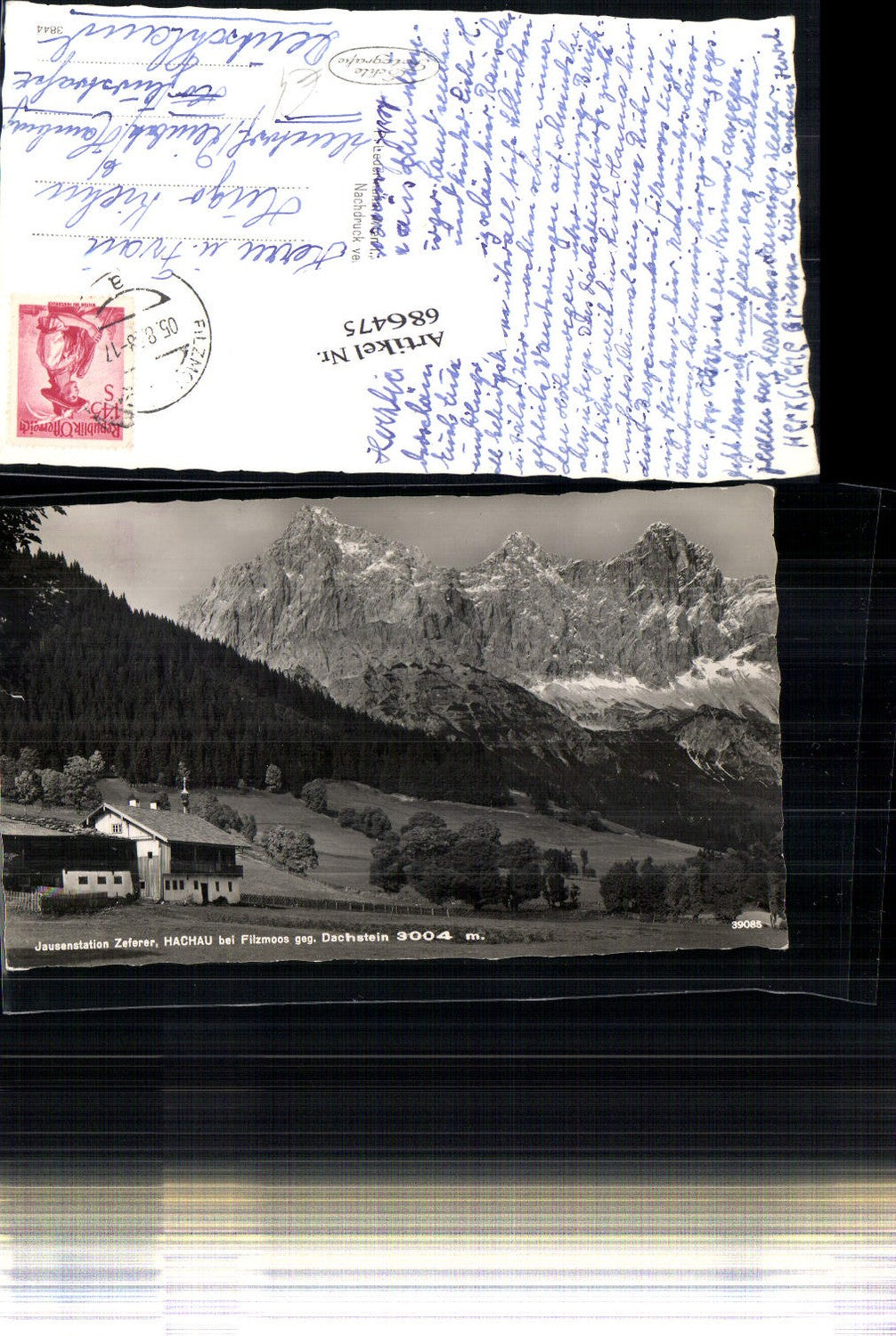 686475 Jausenstation Zeferer Hachau bei Filzmoos Eben