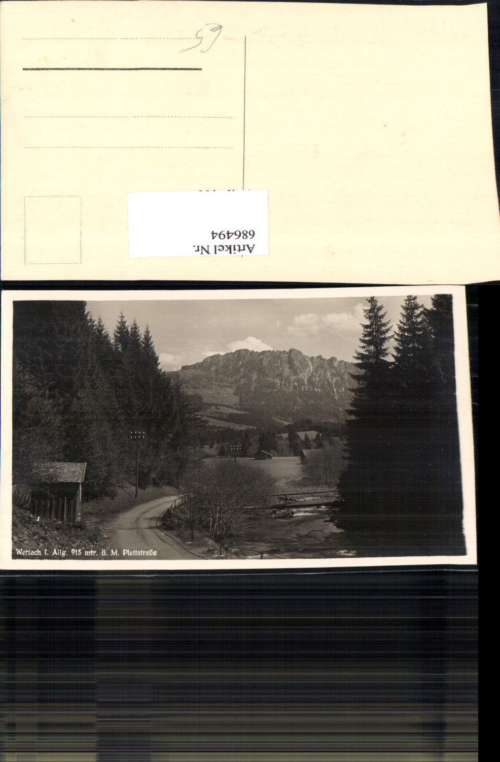 686494 Wertach im Allgäu Plettstraße Oberallgäu Schwaben
