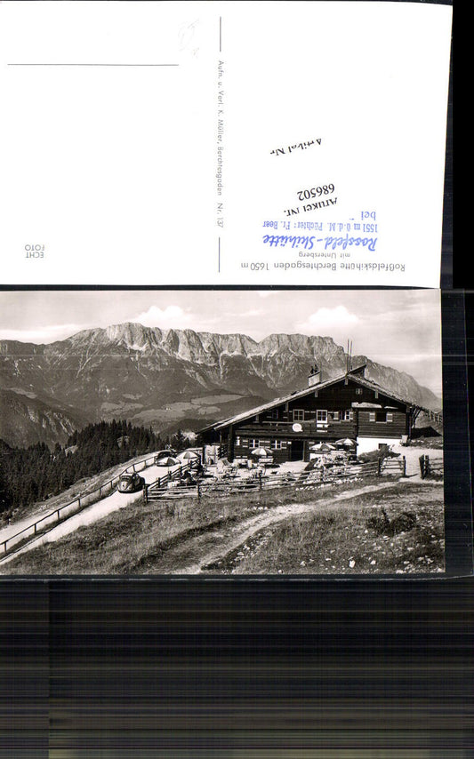 686502 Berchtesgaden Roßfeldskihütte Untersberg VW Beetle Rossfeld
