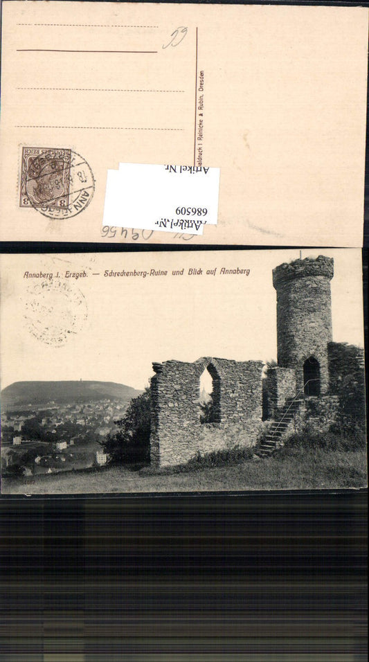 686509 Annaberg im Erzgebirge Schreckenberg Ruine Turm Buchholz