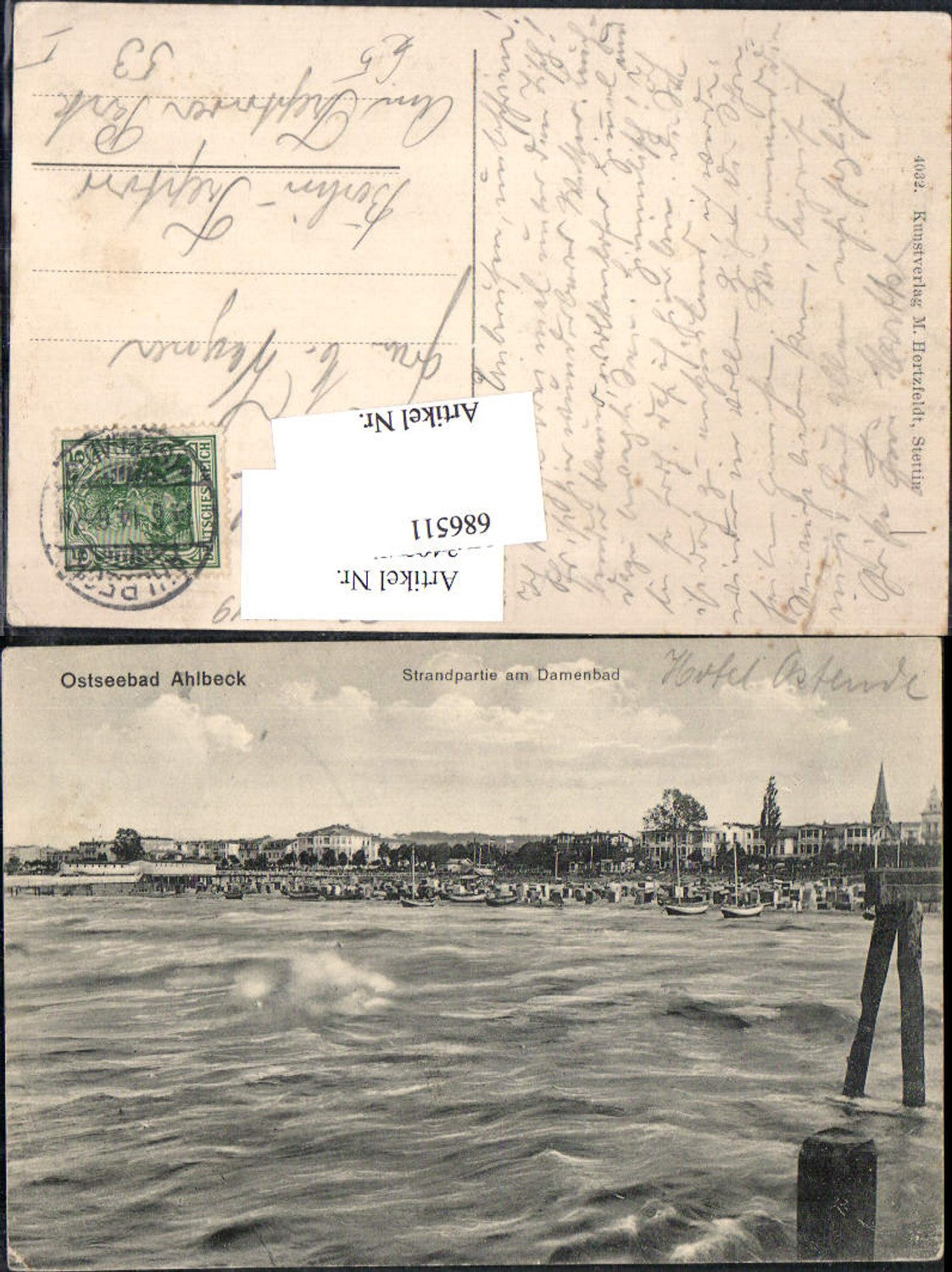686511 Ostseebad Ahlbeck Strandpartie am Damenbad Heringsdorf Usedom Strandleben