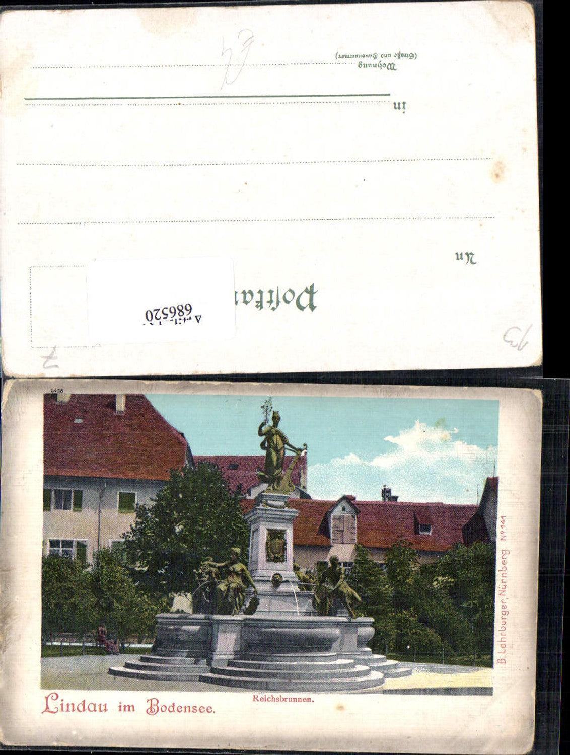 686520 Lindau am Bodensee Reichsbrunnen Brunnen